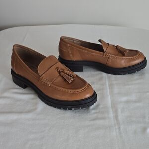Madewell Women's Brown Tassel Loafers.NEW